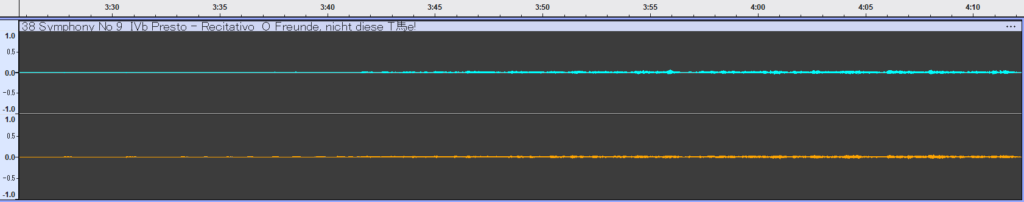 第9 4楽章 マーチ ワンポイント 波形