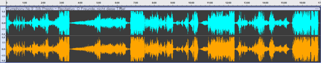 第9 4楽章 マルチマイク 波形
