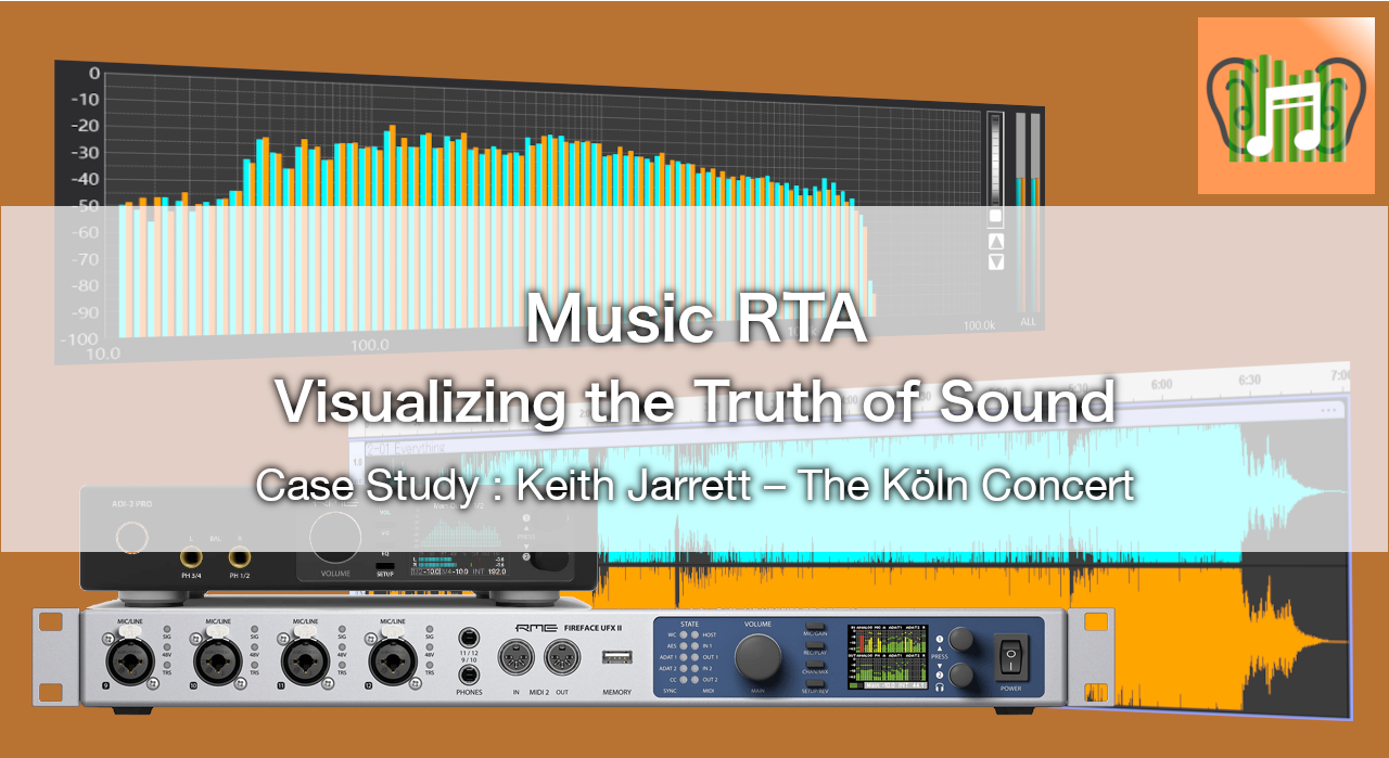 Music RTA カテゴリーアイキャッチ：The Koln Concertの波形解析レポート