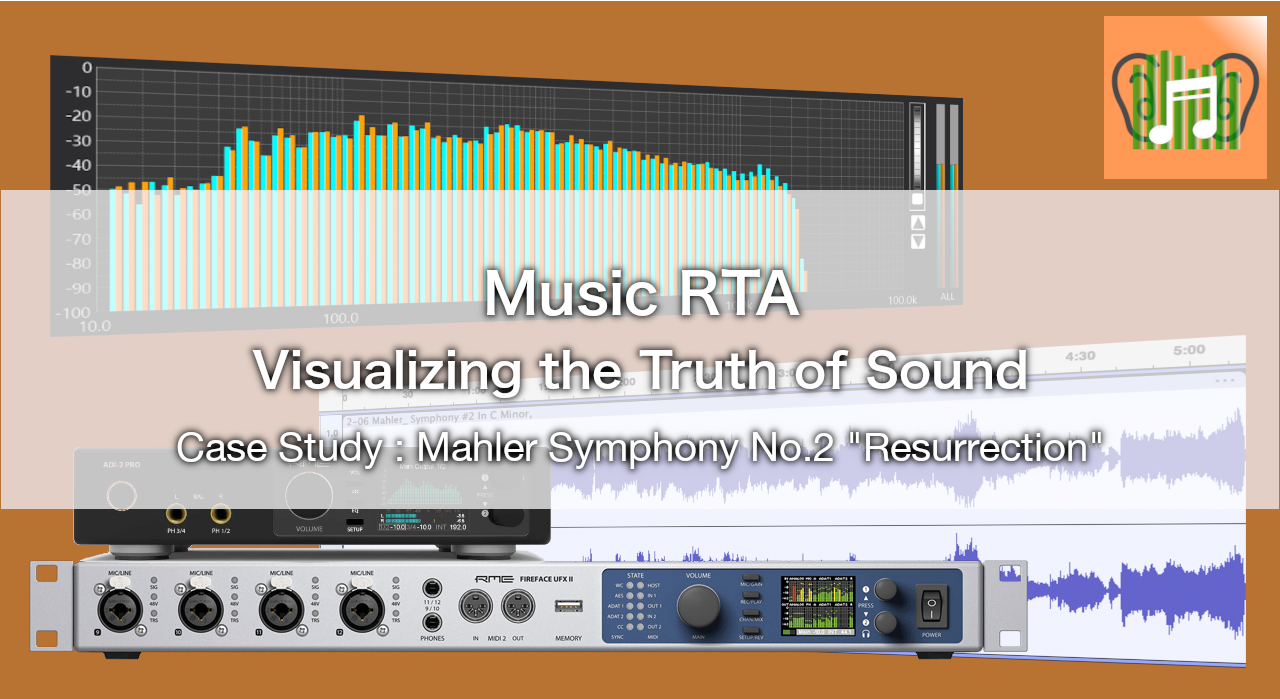 Music RTA カテゴリーアイキャッチ：マーラー交響曲第2番「復活」の波形解析レポート