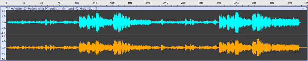Cantate Domino 88.2kHz 波形