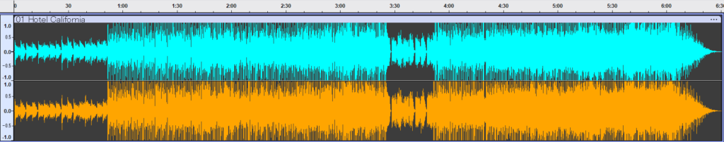 Hotel California (CD : 44.1kHz) 波形