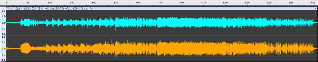 The Dark Side of The Moon UK SHVL 804 Time waveform